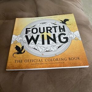 Fourth Wing Official Coloring Book - Gold/Black